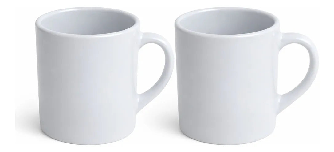 Caneca Cerâmica 2 Unidades 325ml Branca