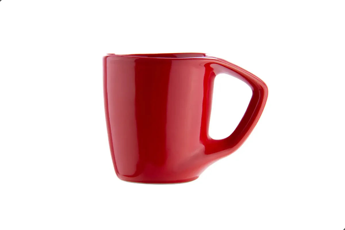 Xícara Cappuccino Gourmet 170ml em Porcelana na Cor Vermelho Brilho