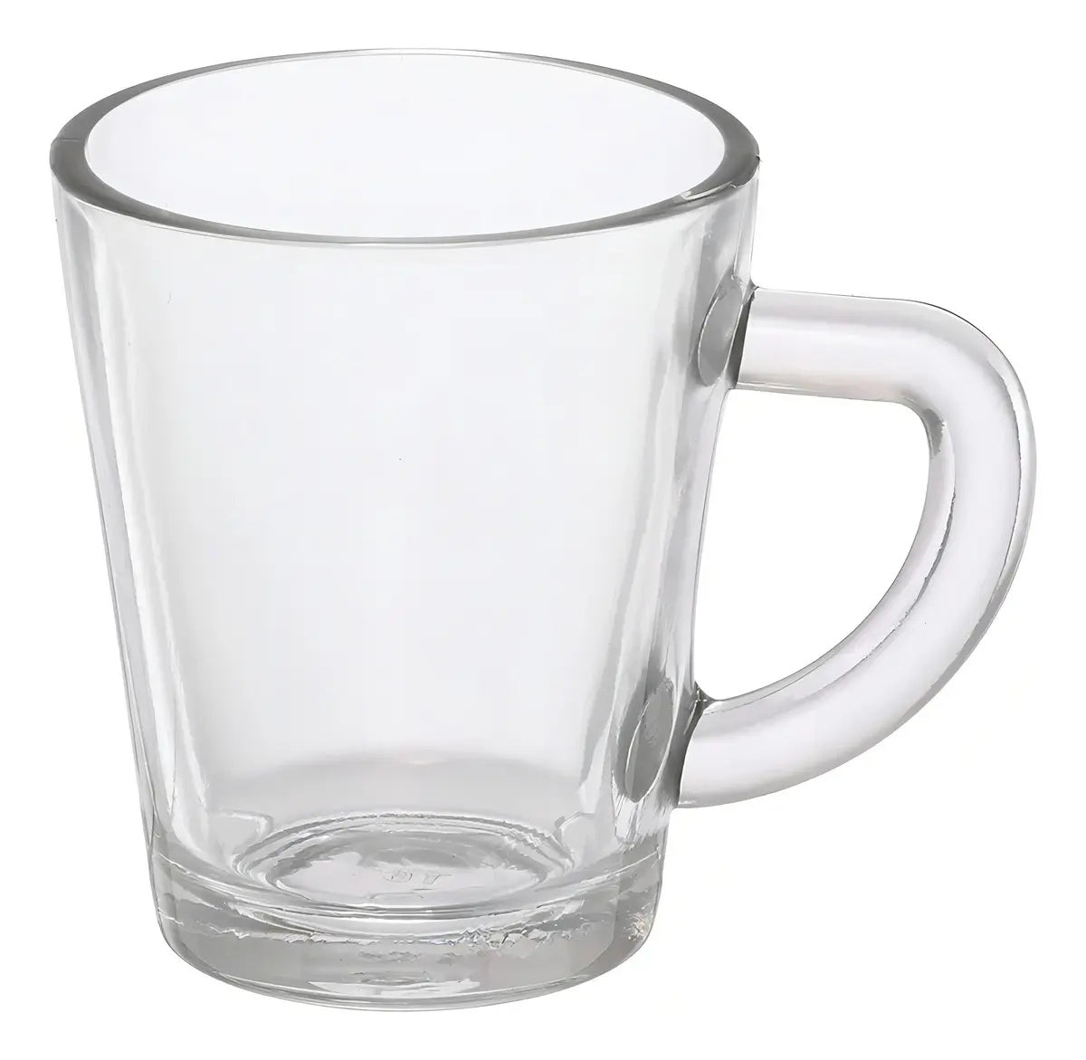 Jogo de 6 Xícaras De Vidro Transparente Café Lisa 70ml